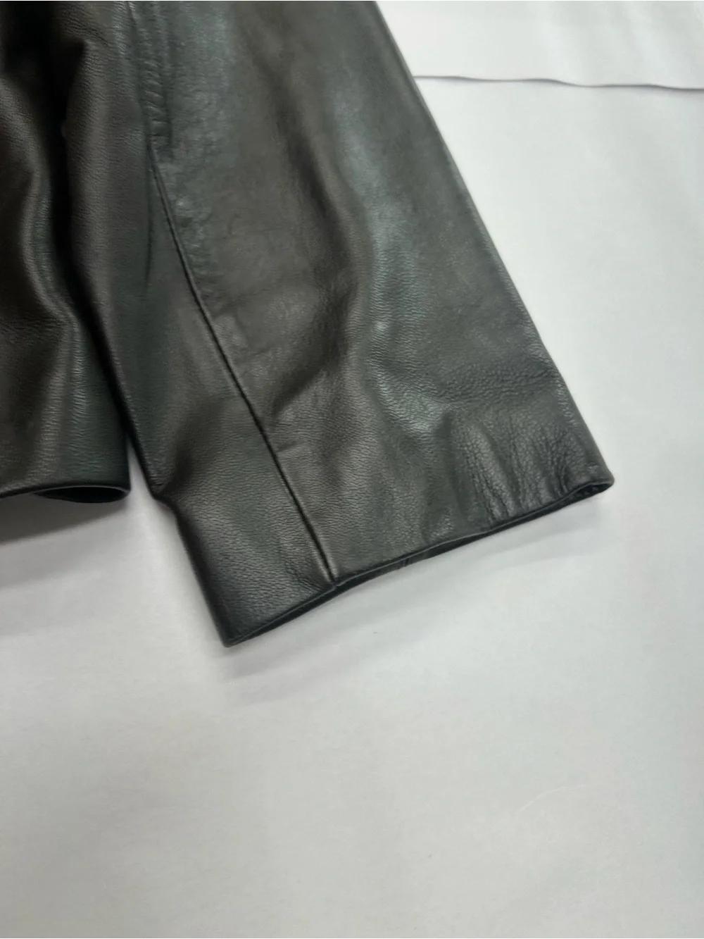VTG Blassport Bill Blass 100% Genuine Dark Brown Leather Zip Up Jacket M / L